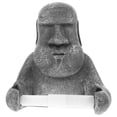 thumbnail image 1 of Greenadscape Organizador De Toalla De Resina Estilo Estatua Moai Para Escritorio, 1 of 6