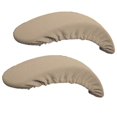 thumbnail image 4 of 2pcs Soft Chair Arm Rest Covers Stretchable Office Chair Armrest Slipcovers - Black, 4 of 6