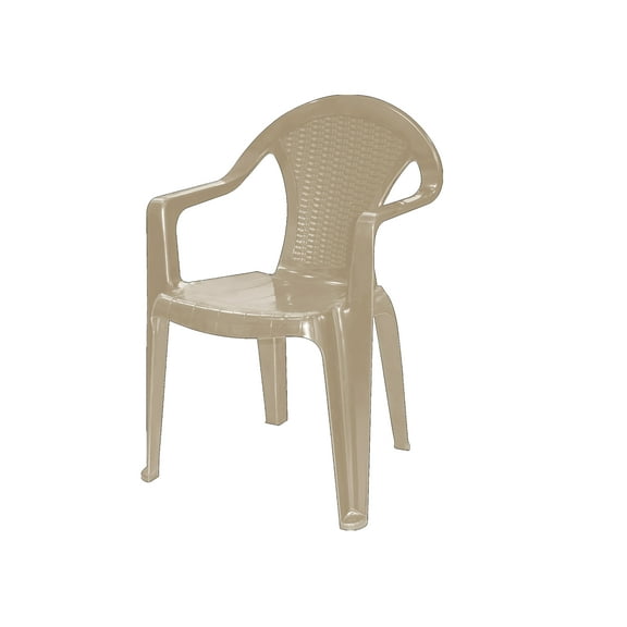 IWC Resin Rattan Outdoor Dining Armchair - Set of 4, Taupe