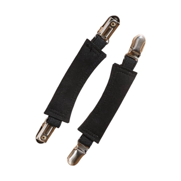 Invisible Anti Slip Shoe Clips Elastic Heel Grips for Loose Footwear and Sandals Black 2 Piece