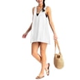 thumbnail image 4 of California Waves Womens Juniors Beachwear Strappy Cover-Up, 4 of 4