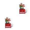 thumbnail image 2 of Ounissouiy Calendario de Navidad Mini decoración de vacaciones para niños pequeños calendarios reutilizables ornamento niños artesanía regalo Type2 NO2, 2 of 6