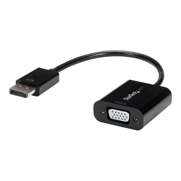 StarTech.com DisplayPort to VGA Display Adapter (VGA) VGA3 - 1080p 1920x1200 - Active DP to VGA (Male to Female) HD Video Converter pour Ordinateur portable/PC/Monitor (DP2) - Adaptateur d'Affichage - DisplayPort (M) to HD-15 (F) - 3,9 D - Actif - Noir - pour P/N: DK31C3HDPD, Dk31c3hp30
