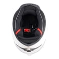 thumbnail image 3 of DOT Motorcycle Helmet Adult Street Full Face White, 3 of 14