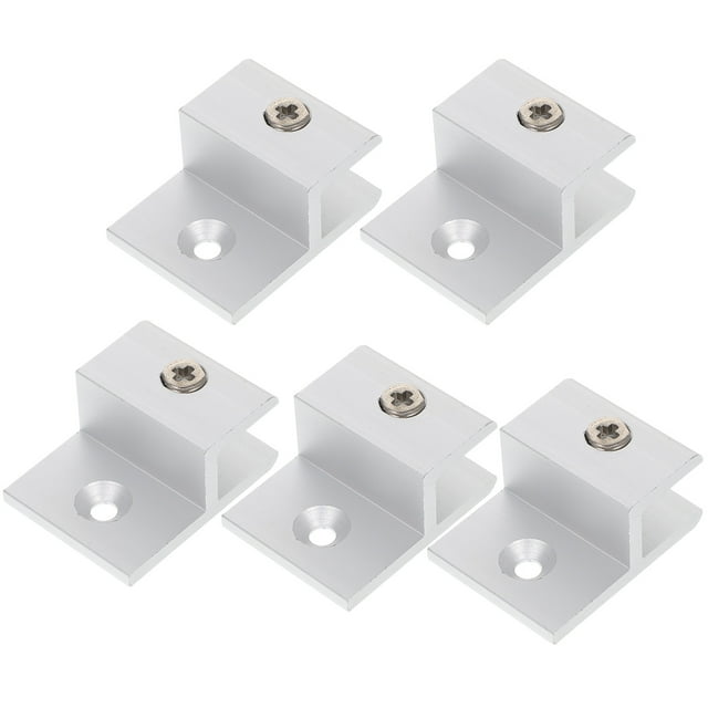 Miangastore 5pcs Glass Shelf Brackets Clamps For Wall Mounting For Kitchens Bathrooms And Display Cabinets And Design