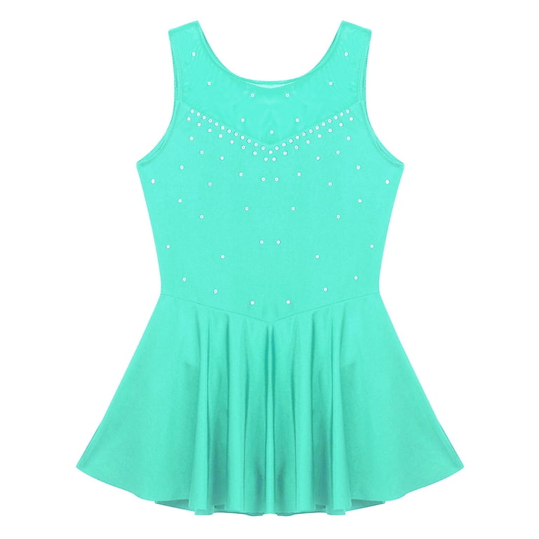Jowowha Kids Girls Ice Skating Sparkle Diamond V-shaped Sheer Tulle Splice Leotard A-line Dress for Mint Green 10 - Walmart.com Jowowha Kids Girls Ice Skating Sparkle Diamond V-shaped Sheer Tulle Splice Leotard A-line Dress for Mint Green 10 - Walmart.com
