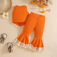 thumbnail image 3 of Kiijoy Infant Girls Summer Flower Tassels Vest and Flared Pants Outfits, Sizes 6M-3T, 3 of 6