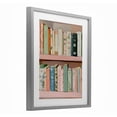 thumbnail image 2 of Stupell Industries Glam Book Lover's Pastel Shelf Gray Framed Print Under Glass, 13 x 16, by The Prints Vibe, 2 of 8