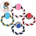 thumbnail image 1 of 4PCS Pet Chew Toy Creative Rope Ball Shape Pet Teething Toy Dog Chew Toy, 1 of 9