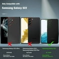 thumbnail image 2 of Case for Samsung Galaxy S22 5G (NOT for S22 Plus & S22 Ultra), Allytech Shockproof Hybrid Hard PC Back and Soft TPU Bumper Drop Protection Anti-Slip Grip Anti-Fall Shell for Galaxy S22, Black, 2 of 8