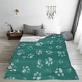 thumbnail image 5 of Lsque teal green paw Pattern Fuzzy Fleece Throw Blanket Extra Large,Super Soft,Fluffy and Warm Blankets for Couch,Bed,All Season Use-50"x40", 5 of 7