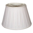 thumbnail image 2 of Royal Designs 14.5" Empire English Pleat Lamp Shade Linen White, 2 of 2