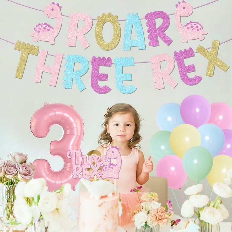 Child 3rd Birthday Party Ideas Girl Dinosaur Birthday Year Old