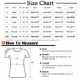 thumbnail image 3 of BangWanChi 3/4 Length Sleeve Womens Tops Women's Fashion Tees Casual Crewneck 3/4 Sleeve Loose T Shirt Ladies Tops Blouses Shirts, 3 of 5