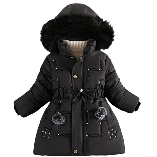 Manteaux d'Hiver pour Filles, Vestes à Capuche, Imperméables, Taille 8