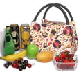 thumbnail image 3 of Disketp gold Skull Guitar record Insulated Bags, Insulated Cooler Bag Totes for Lunch Beach Camping, 3 of 6