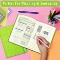 thumbnail image 3 of Green Glitter Notebook, 8.3x5.7” 160 Lined Pages Glitter Never Peel Off Sparkle Journal for Students College Ruled A5 Hardcover Notebooks for Teens Women Writing Note Taking Office Work School Gifts, 3 of 7