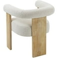 thumbnail image 4 of Meridian Furniture Barrel Dining Chair, Cream (Set of 1), 4 of 7