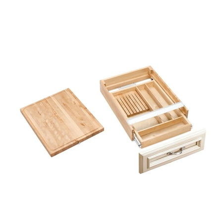 Rev-A-Shelf 4Kcb-21 4Kcb Series Combination Knife Holder And Cutting Board For 21" Base
