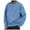 A-Blue259, variant on XAOWF Men'S Casual Solid Color Sweatshirt Vintage Wash Round Neck Loose Fit Drop Sleeve Stylish Pullover Street Style 2025 Autumn Comfort Breathable Tops