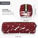 thumbnail image 3 of Fotbe Christmas Tree Buffalo Plaid Estuche para Lápices de Cuero con Estampado, Estuche con Cremallera Resistente, Organizador Compacto y Elegante para Papelería, 3 of 7