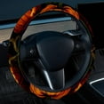 thumbnail image 2 of Pumpkin 14.5 Inch Printing PVC Leather Auto Accessories Steering Wheel Covers Car Wheel Cover Steering Wheel Cover, 2 of 6