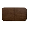 thumbnail image 3 of Dan 96 Inch Large Dining Table, Removable Leaf, Pine Wood, Brown, White, 3 of 5