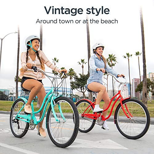 Schwinn Mikko Adult Beach Cruiser Bike Featuring 17 Inch Medium