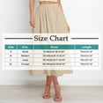 thumbnail image 2 of HomeGardon Maxi Skirts for Women Summer Casual Fashion Solid Color Fold Pocket Elastic Waist Skirt,S-XL, 2 of 7
