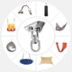 thumbnail image 1 of Gancho de instalación de techo de servicio pesado de acero inoxidable ShuxiuWang 9024735228134, 1 of 1