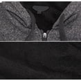 thumbnail image 5 of Boy’s Soft Sherpa Lined Two Tone Quilted Juniors ZipUp Fleece Hoodie Kids Jacket (MSM-40-3 Heathered Black, S(8) ), 5 of 6