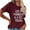 Wine, variant on Fesfesfes Short Tshirts for Women Round Neck Short Sleeve Top Letter Printed Top Casual Funny Blouses Gifts For Mom Tee 4(S)