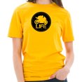 thumbnail image 3 of Plus Size Motorbike Life Graphic Design Short Sleeve Cotton Jersey T-Shirt - Taxi Gold 2XL, 3 of 4