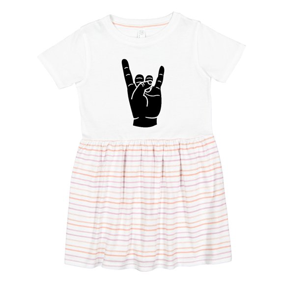 Inktastic Rocker Horns Girls Toddler Dress