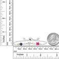 thumbnail image 3 of Gem Stone King 925 Silver and 10K Yellow Gold Blue Mystic Topaz Moissanite Pink Mystic Topaz and Lab Grown Diamond Tennis Bracelet for Women By Keren Hanan (2.10 cttw, Adjustable up To 9 inch), 3 of 4