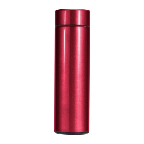 Insulated Water Bottle Coffee Tea Travel Mug Water Bottle With Temperature Display, Stays Hot or Cold, Mugs with LED Smart Touch Display Temperature, 304 Stainless Steel Travel Water Bottle(Red)