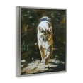 thumbnail image 4 of Stupell Industries Out of Shadows Panther Animals Painting Gray Floater Framed Canvas Art Print Wall Art, 25 x 31, 4 of 10