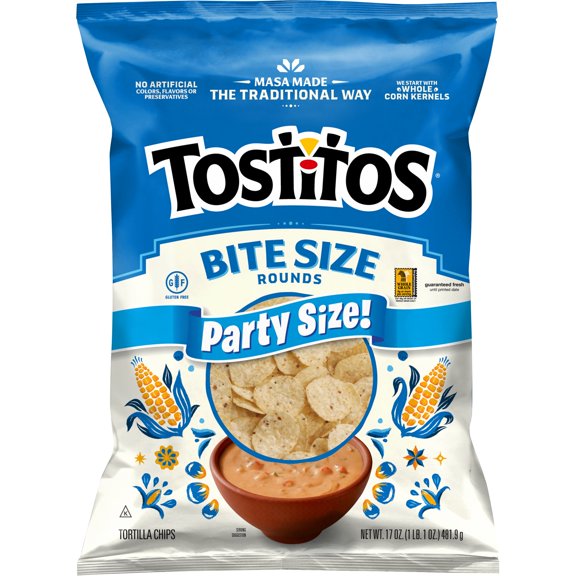 Tostitos Bite Size Tortilla Chips, 17 oz Bag