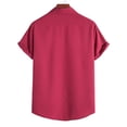 thumbnail image 4 of LSLJS T-shirt pour Hommes Mode Décontractée Manches Courtes Col Montant Chemise Décontractée Manches Courtes Col Montant, 4 of 7