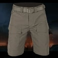thumbnail image 2 of Lovskoo 2024 Men's Cargo Shorts Solid Color Hiking Shorts Quick Dry Work Shorts Casual with Multi-Pockets No Belt Khaki 3XL, 2 of 9