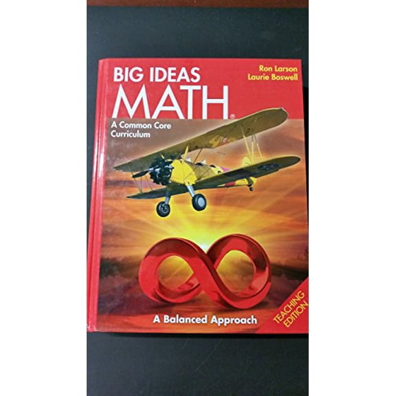Pre-Owned BIG IDEAS MATH: Common Core Teacher Edition Red 2014 (Hardcover) 1608404579 9781608404575