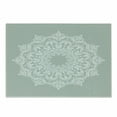 thumbnail image 1 of Orient Cutting Board, Oriental Pattern Damask and Floral Elements Classical Art Motifs, Decorative Tempered Glass Cutting and Serving Board, Small Size, Green White, by Ambesonne, 1 of 1