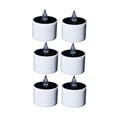 thumbnail image 3 of OULII 6Pcs Flameless Tea Lights Candles White PP Waterproof For Party Use, 3 of 6
