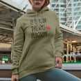 thumbnail image 2 of Let Your Dreams Blossom Quote with Flowers Art Merch Gift, Sand Hooded Sweatshirt or Hoodie, 2XL, 2 of 5