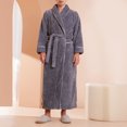 thumbnail image 6 of Kaemgyyd Fleece Robes for Women Soft Winter Warm Fuzzy Full Length Bathrobe with Pockets Cozy Plush Belted Loungewear, 6 of 6
