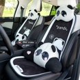 thumbnail image 4 of Reposacabezas de coche Panda, almohadas de protección para el cuello, lindos y cómodos cojines de coche de felpa, almohadas para el cuello, accesorios de automóvil generales para todas las estaciones, 4 of 5