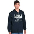 thumbnail image 5 of Deer Hunting Definition Antlers Unisex Plus Size Zip Hoodie Brisco Brands 2X, 5 of 6