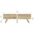 thumbnail image 4 of Bestar Alhena 48W Coffee Table in uv white & sandy brown oak, 4 of 13