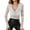 White, variant on JGNGSHN Womens Dressy Floral Lace Long Sleeve Tops See Through V Neck Slim Fitted Blouse Top