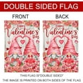 thumbnail image 3 of Valentines Day Garden Flag, Valentine Garden Flag 12x18 Double Sided, Happy Valentine''s Day Gnomes with Love Heart Roses Burlap Yard Flag for Home Lawn Outdoor Decorations, 3 of 6